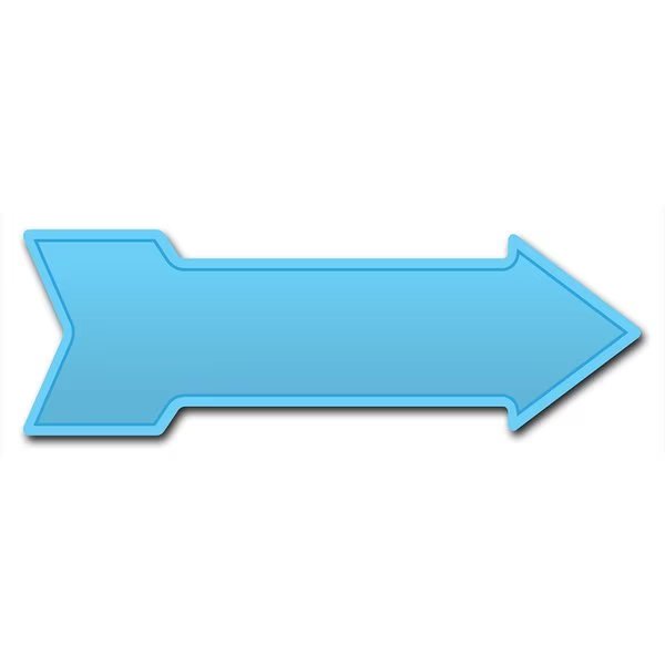 Light Blue Arrow Decal Funny Home Decor 18in Wide, Signmission, Mfr#: D-A-999774